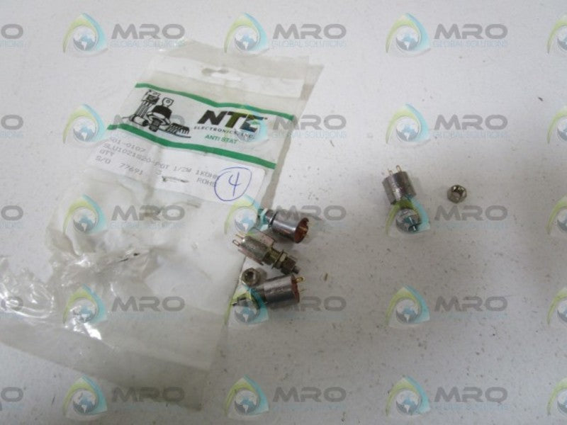 LOT OF 4 NTE POTENTIOMETER SLU1021S20 NSNP