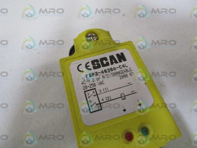 SCAN INDUCTIVE PROXMITY SENSOR FQP2-4030A-C4L NSMP
