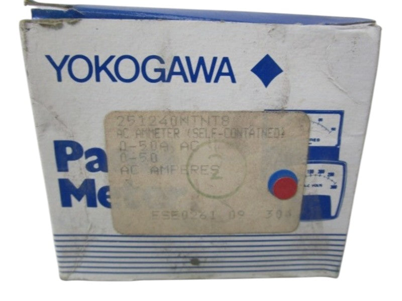 YOKOGAWA PANEL METER 0-50A 251240NTNT8 NSMP