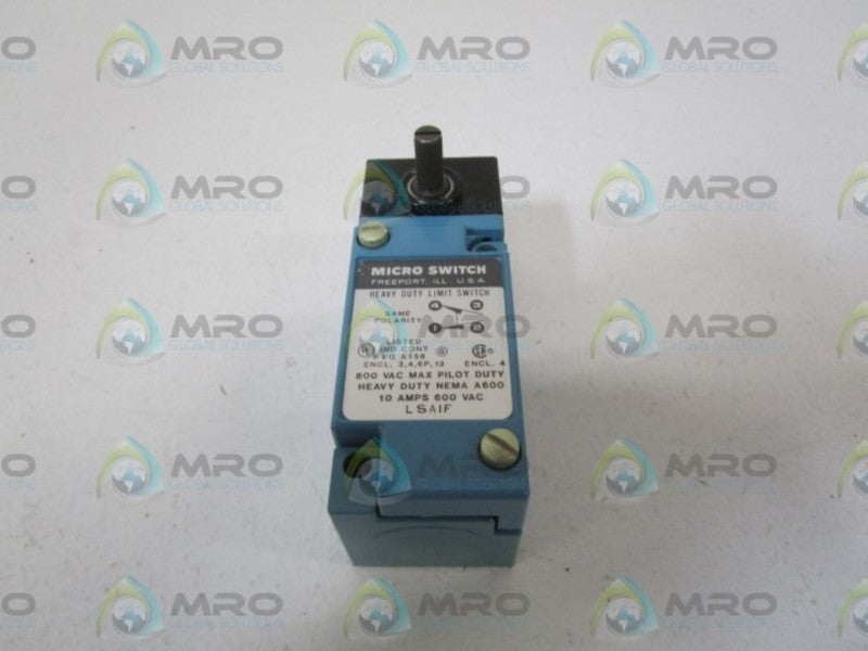 MICRO SWITCH LIMIT SWITCH LSA1F NSNPI N BOX