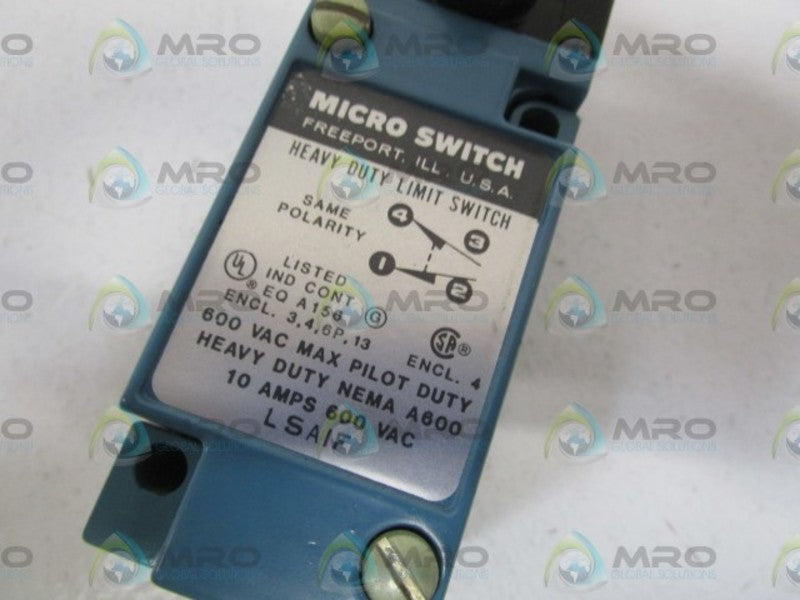 MICRO SWITCH LIMIT SWITCH LSA1F NSNPI N BOX