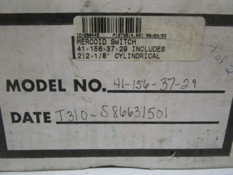 MERCOID CONTROL FLOW SWITCH 41-156-37-29 NSMP
