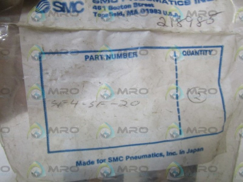 LOT OF 2 SMC SOLENOID ASSEMBLY SF4-5F-20 NSMP