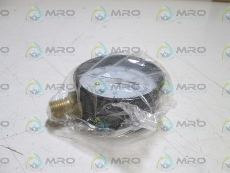 GAUGE 2 1/2" 1/4" NPT BRASS LOWER 0-600PSI NSMP