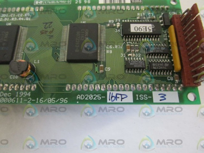 FARNELL INTERFACE PANEL AD2025-16FP-ISS-3  UNMP