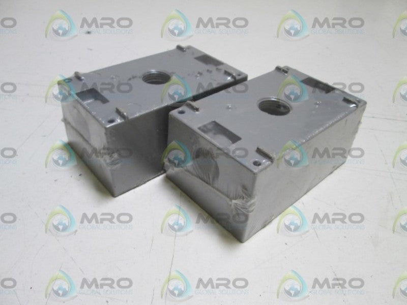 LOT OF 2 PASS & SEYMOUR OUTLET BOX WPB23 NSNP