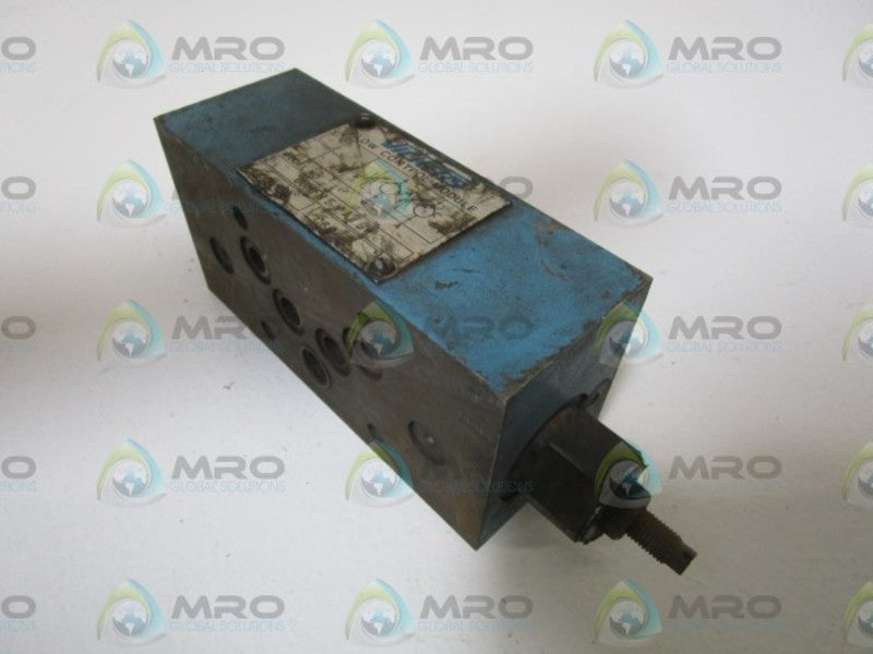VICKERS FLOW CONTROL MODULE VALVE DGMFN-5-Y-AW-BW-20 UNMP