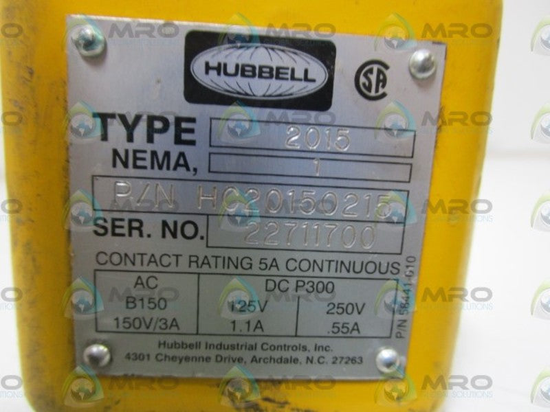 HUBBEL PUSHBUTTON ENCLOSURE HC20150215 UNMP