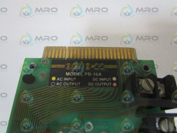 OPTO 22 I/O MODULE RACK PB-16A UNMP