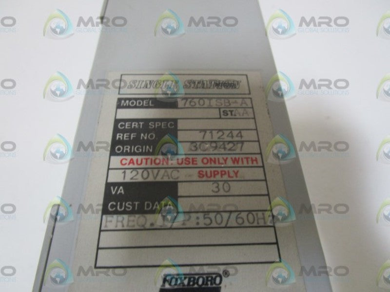 FOXBORO SINGLE STATION CONTROLLER 760ISB-A NSNP