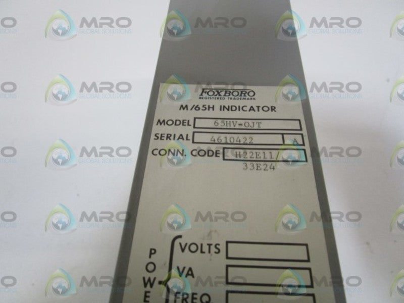 FOXBORO M/65H INDICATOR CONTROLLER 65HV-0JT NSNP