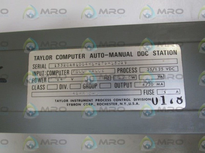 TAYLOR COMPUTER AUTO-MANUAL DDC STATION 42-FIC-10(AS PICTURED) NSNP