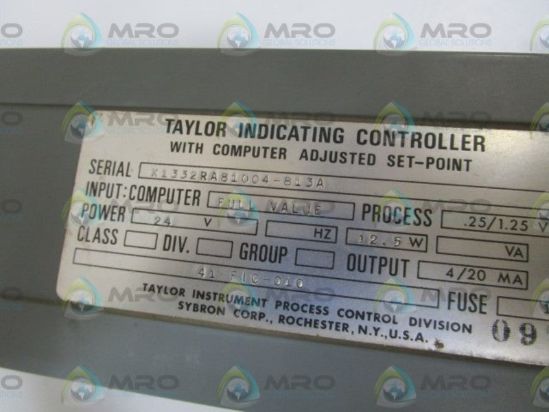 TAYLOR INDICATING CONTROLLER SET-POINT 41-FIC-010 NSNP