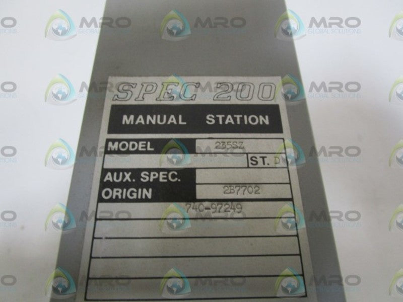 FOXBORO MANUAL STATION 235SZ NSNP