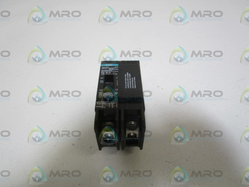 SIEMENS MOLDED CASE CIRCUIT BREAKER BQD260 NSMP