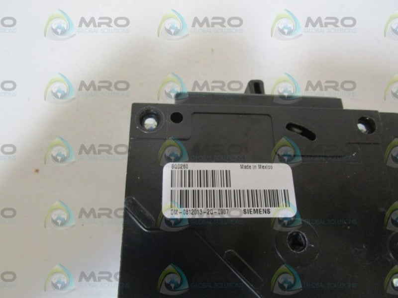 SIEMENS MOLDED CASE CIRCUIT BREAKER BQD260 NSMP