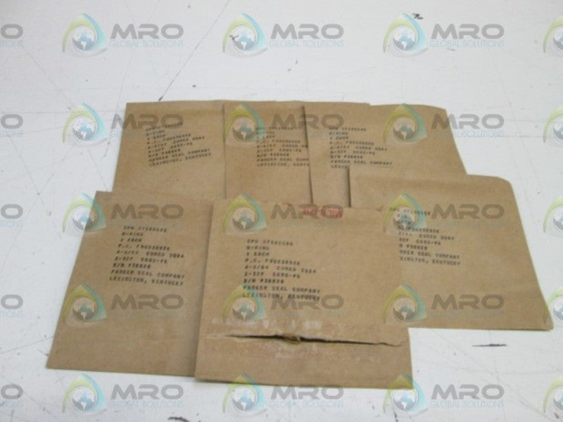 LOT OF 6 PARKER SEAL COMPANY O-RING CPN 67580566 NSNP