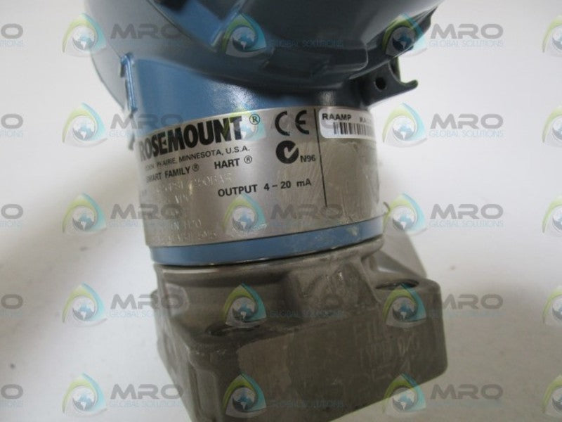 ROSEMOUNT PRESSURE TRANSMITTER 3051CD2A52A1AB4E5M5 UNMP