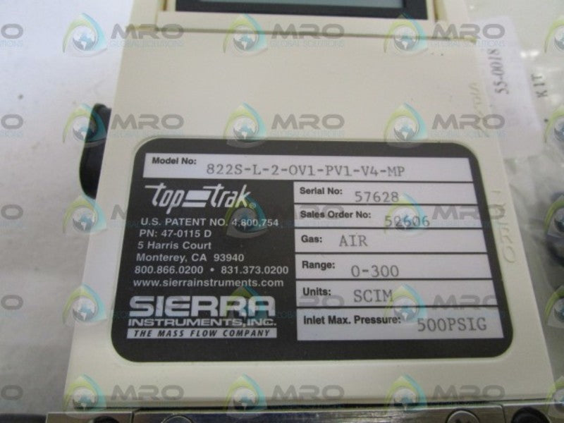 SIERRA INSTRUMENTS FLOWMETER 822S-L-2-OV1-PV1-V4-MP NSMP