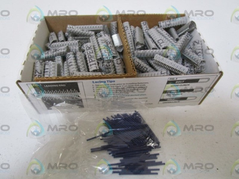 LOT OF 197 CLIPPER BELT FASTENERS 1-1/2"/38.5MM 697598 NSMP
