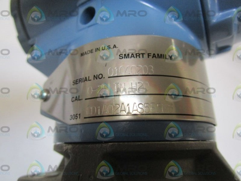 ROSEMOUNT PRESSURE TRANSMITTER 3051CD1A02A1AS5E5M5 REMANUFACTURED