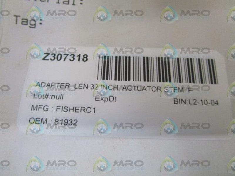 FISHERC1 ACTUATOR ADAPTER 81932 NSNP