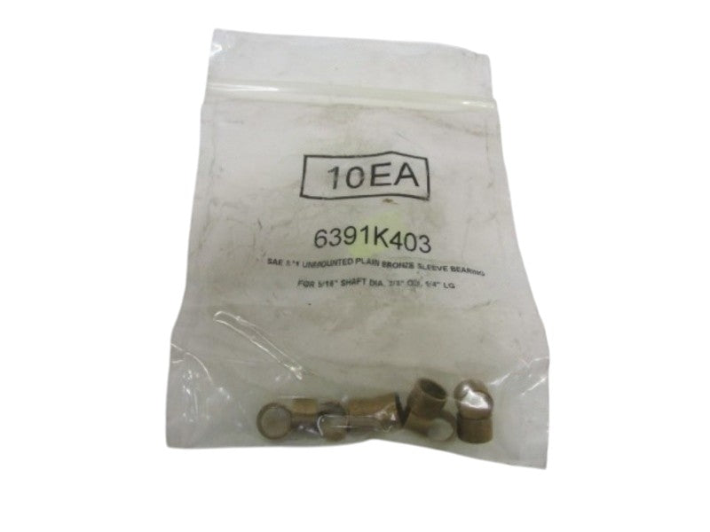 LOT OF 10 SLEEVES BEARING 6391K403 NSNP IN BAG