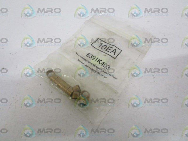 LOT OF 10 SLEEVES BEARING 6391K403 NSNP IN BAG