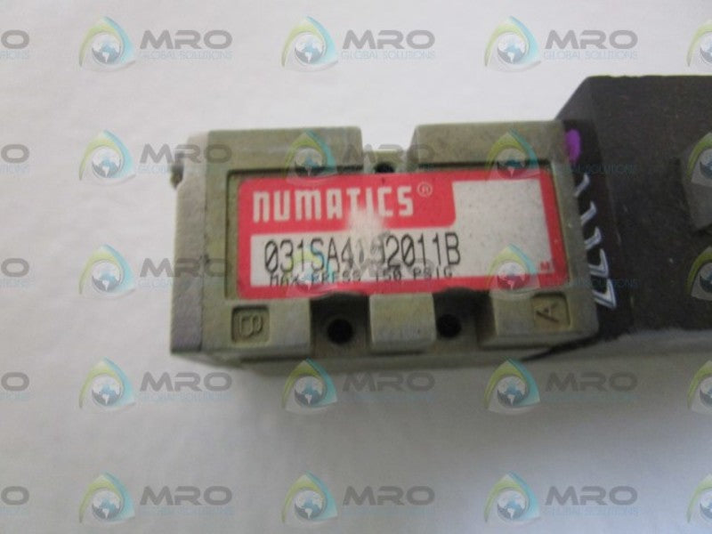NUMATICS SOLENOID VALVE 031SA4152011B  UNMP