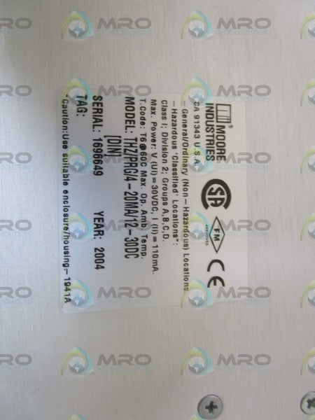 MOORE THZ/PRG/4-20MA/12-30DC[DIN] TEMPERATURE TRANSMITTER NSNP