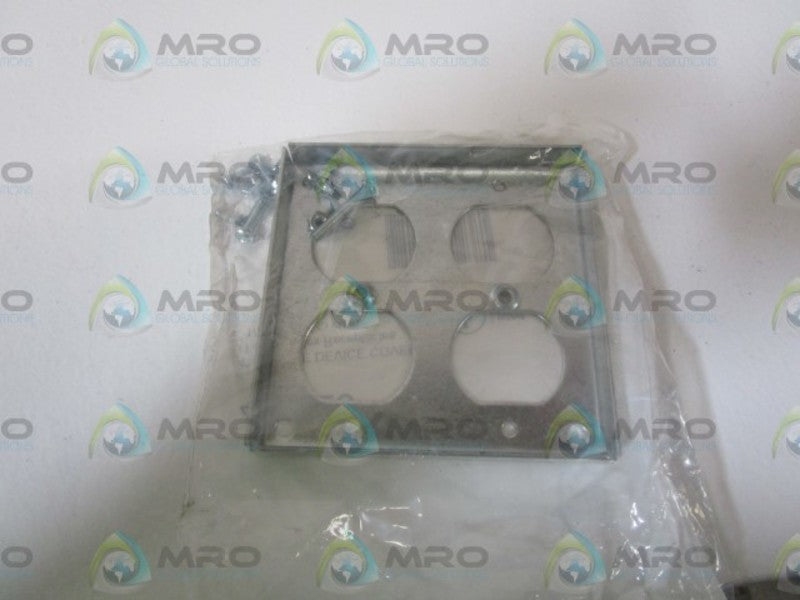 LOT OF 5 BOWERS 4" SQUARE DEVICE COVER 452-NEC NSMP