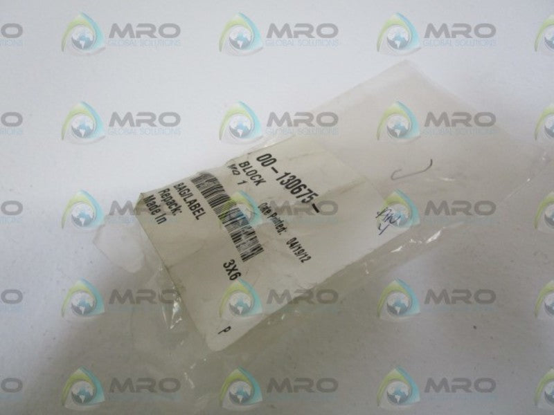 HOBART BLOCK 00-130675 NSNP IN BAG