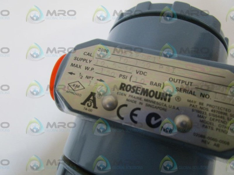 ROSEMOUNT PRESSURE TRANSMITTER 2090FG2A2DF1 NSMP