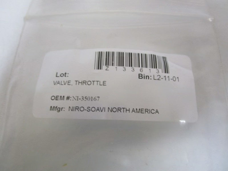 NIRO-SOAVI THROTTLE VALVE NI-350167 NSNP IN BAG