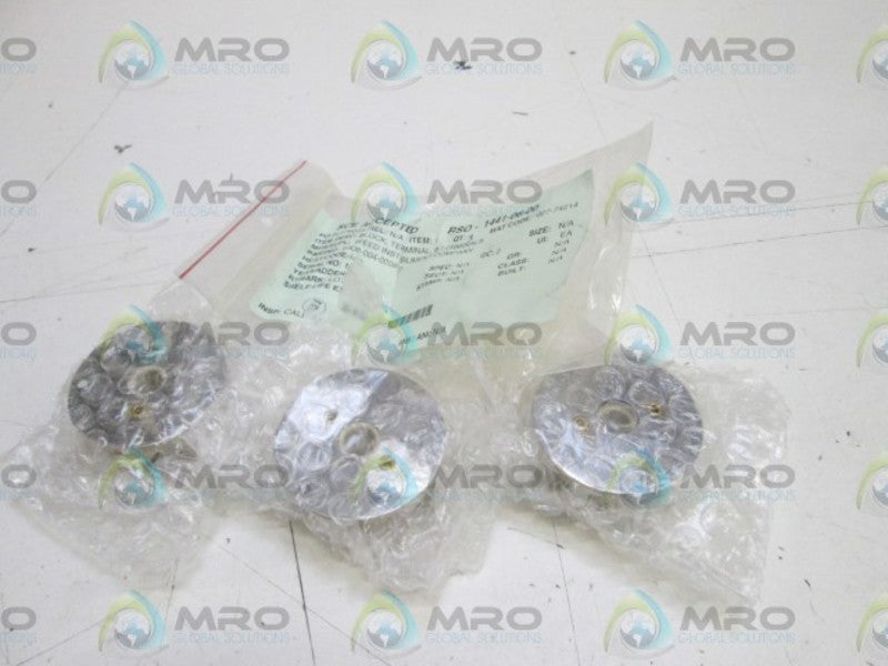 LOT OF 3 WEED INSTRUMENT COMPANY BLOCK TERMINAL 0308-004-0009T NSNP