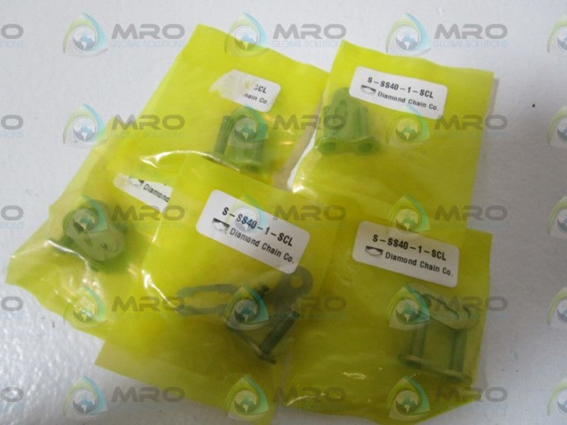 LOT OF 5 DIAMOND CONNECTING LINK S-SS40-1-SCL NSNP IN BAG