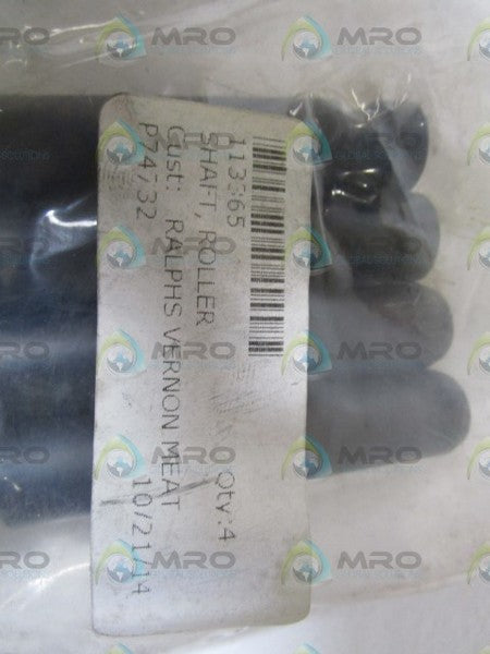 LOT OF 4 ROLLER SHAFT 113365 NSNP IN BAG