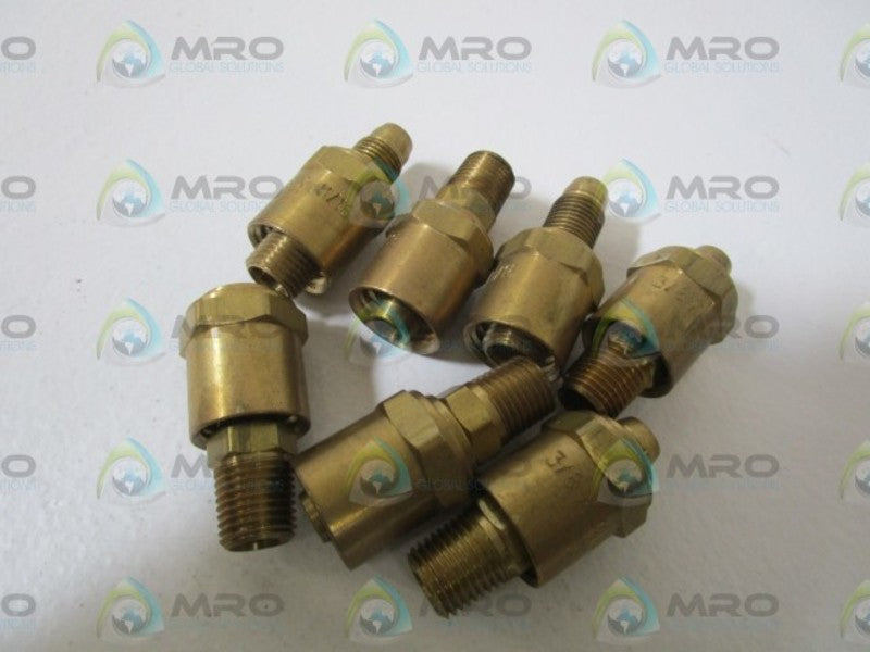 LOT OF 7 COUPLING 3/8 X 11/16 NSNP