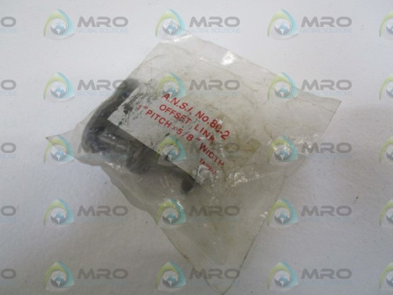 LOT OF 4 A.N.S.I 1" X 5/8" OFFSET LINK 80-2 NSMP