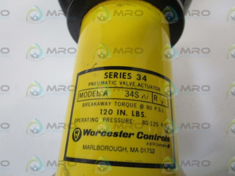 WORCESTER PNEUMATIC VALVE ACTUATOR MODEL A (AS PICTURED) NSNP