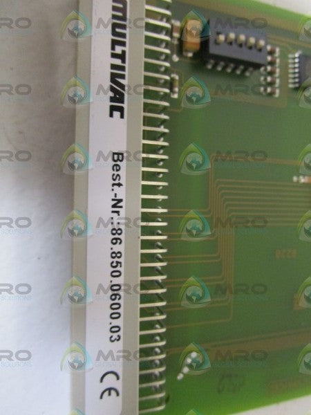 MULTIVAC INPUT MODULE BOARD 86.850.0600.03 NSNP
