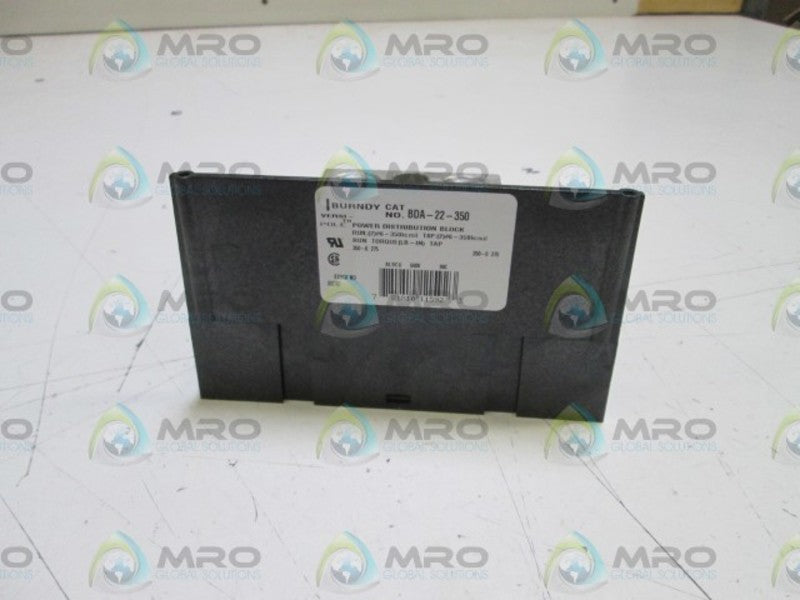 LOT OF 3 BURNDY POWER BLOCK BDA-22-350 NSMP
