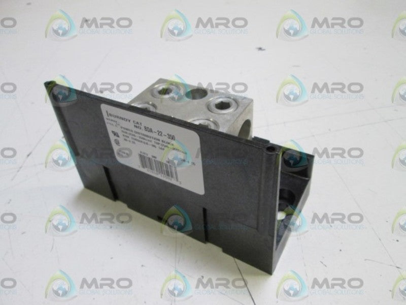LOT OF 3 BURNDY POWER BLOCK BDA-22-350 NSMP