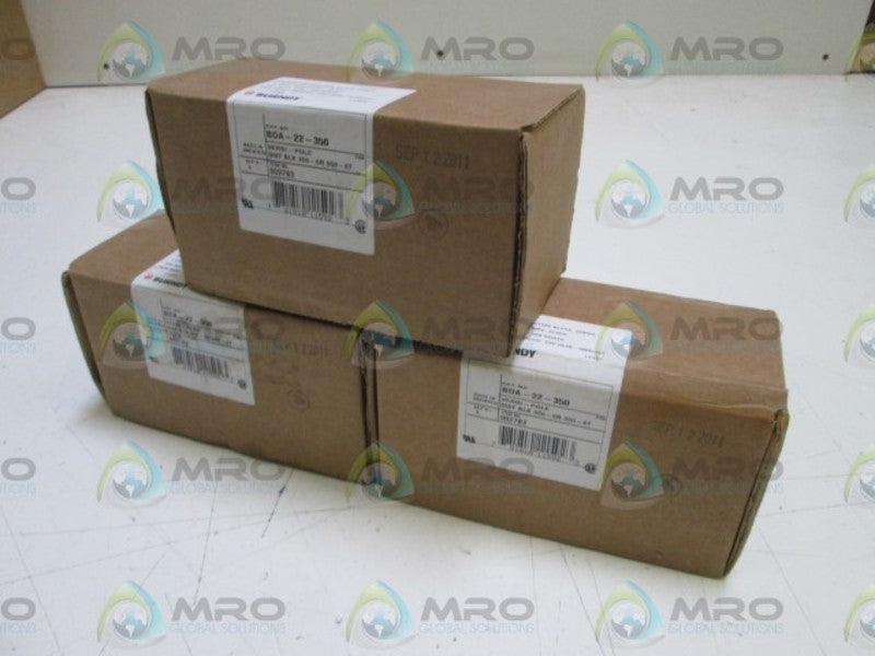 LOT OF 3 BURNDY POWER BLOCK BDA-22-350 NSMP