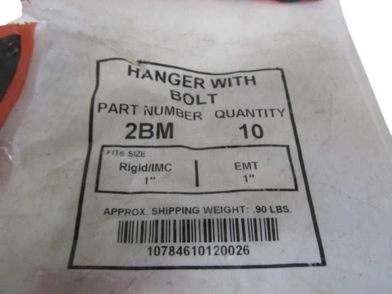 LOT OF 6 MINERALLAC HANGER W/ BOLT 2BM NSNP IN BAG