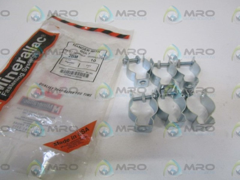 LOT OF 6 MINERALLAC HANGER W/ BOLT 2BM NSNP IN BAG