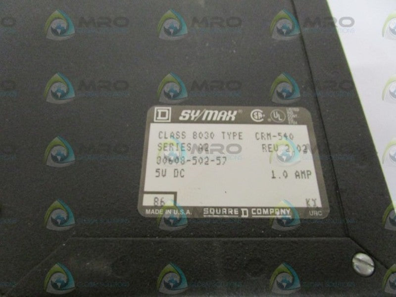 SQUARE D NETWORK INTERFACE MODULE 8030-CRM-540 UNMP