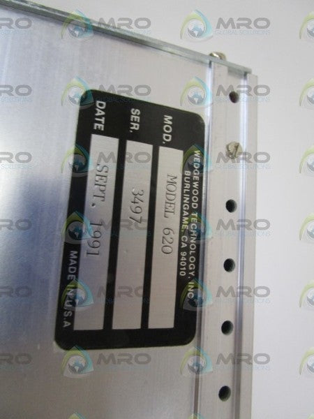 WEDGEWOOD TECHNOLOGY CONDUCTIVITY/TEMPERATURE MODEL 620 UNMP