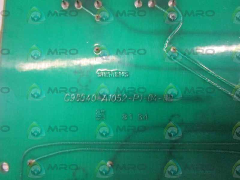 SIEMENS PC BOARD C98040-A1052-P1-04-85 UNMP