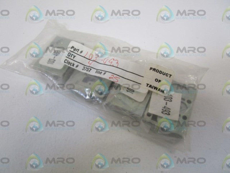 LOT OF 4 NUMATICS BASE 103-493 NSNP IN BAG